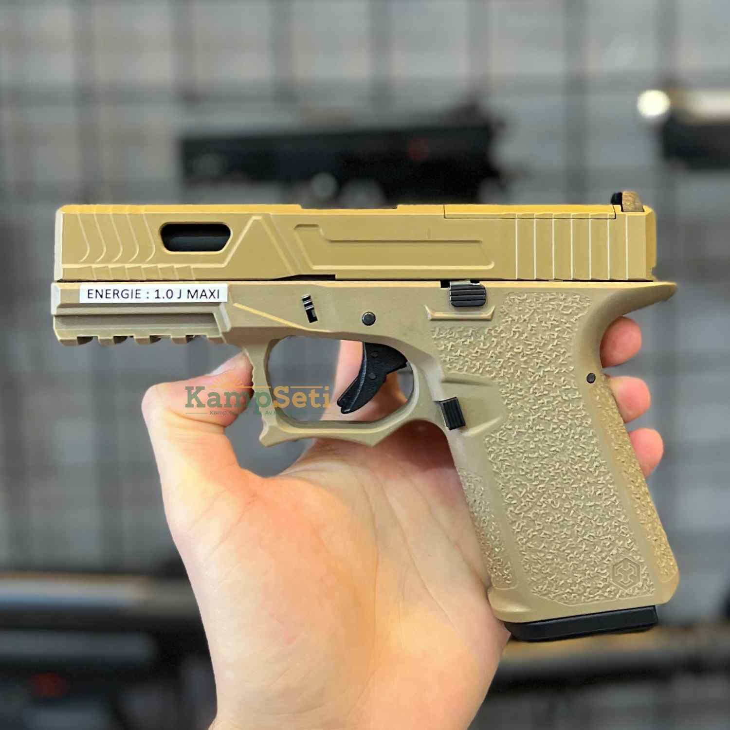 CYBERGUN AWCustom VX9 mod 3 1J 6mm GreenGas Airsoft Tabanca