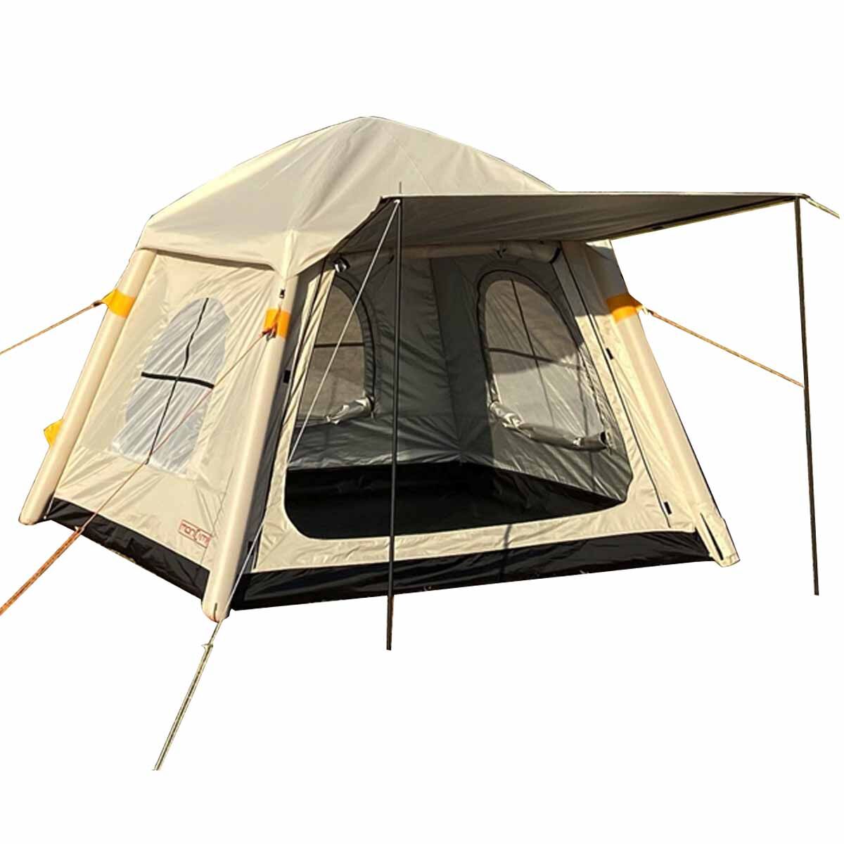 MoniCamp 4 Kişilik Otomatik Şişme Kamp Çadırı Dahili Pompalı Şarjlı Motorlu