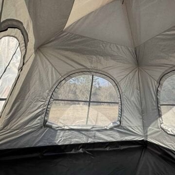 MoniCamp 4 Kişilik Otomatik Şişme Kamp Çadırı Dahili Pompalı Şarjlı Motorlu