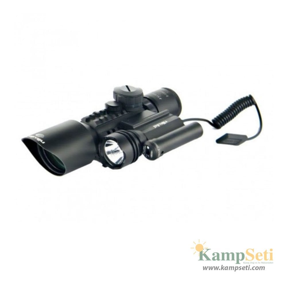 3-10x42 Nikula Zoomlu Av Tüfeği Dürbünü Tüfek Lazeri Zenon Fenerli