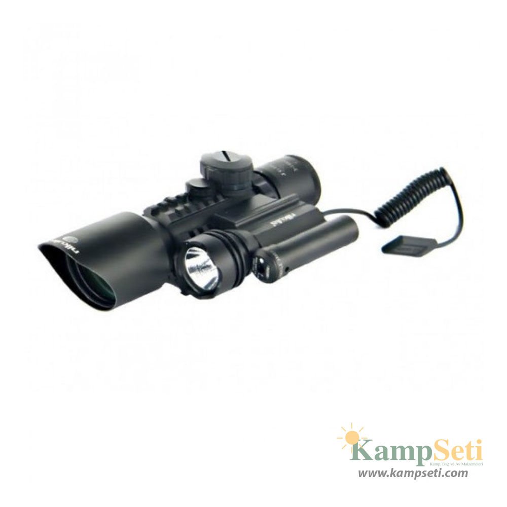 3-10x42 Nikula Zoomlu Av Tüfeği Dürbünü Tüfek Lazeri Zenon Fenerli M9