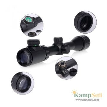 Nikula 3-9X32AOEG Çift Işık Kırmızı Yeşil Kaynaklı Tüfek Dürbünü