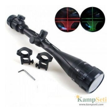 Yüksek Kaliteli 6-24X40AOEG Çift Işık, Kırmızı, Yeşil Kaynaklı Avcılık Dürbün(B)