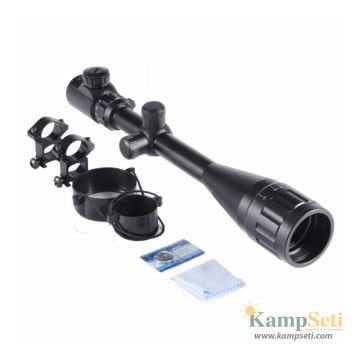 Nikula 6-24X50 AOE Tüfek Dürbünü Çift Işık Kırmızı,Yeşil Kaynaklı Zoomlu